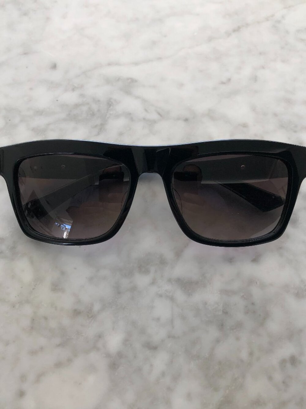 LOREE RODKIN SUNGLASSES MODEL LENNY 24K GOLD PLATING ONYX-GOLD COLOR COMBINATION